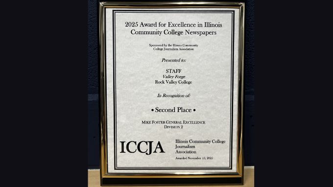 Photo of 2025 Award for Excellence in Illinois Community College Newspapers