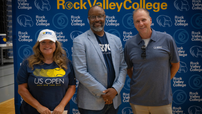 30 year employees with RVC President Dr. Howard Spearman