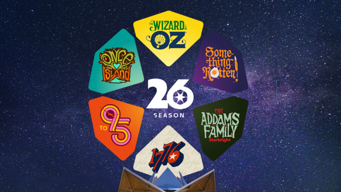 starlight theatre logo with artwork for each show included